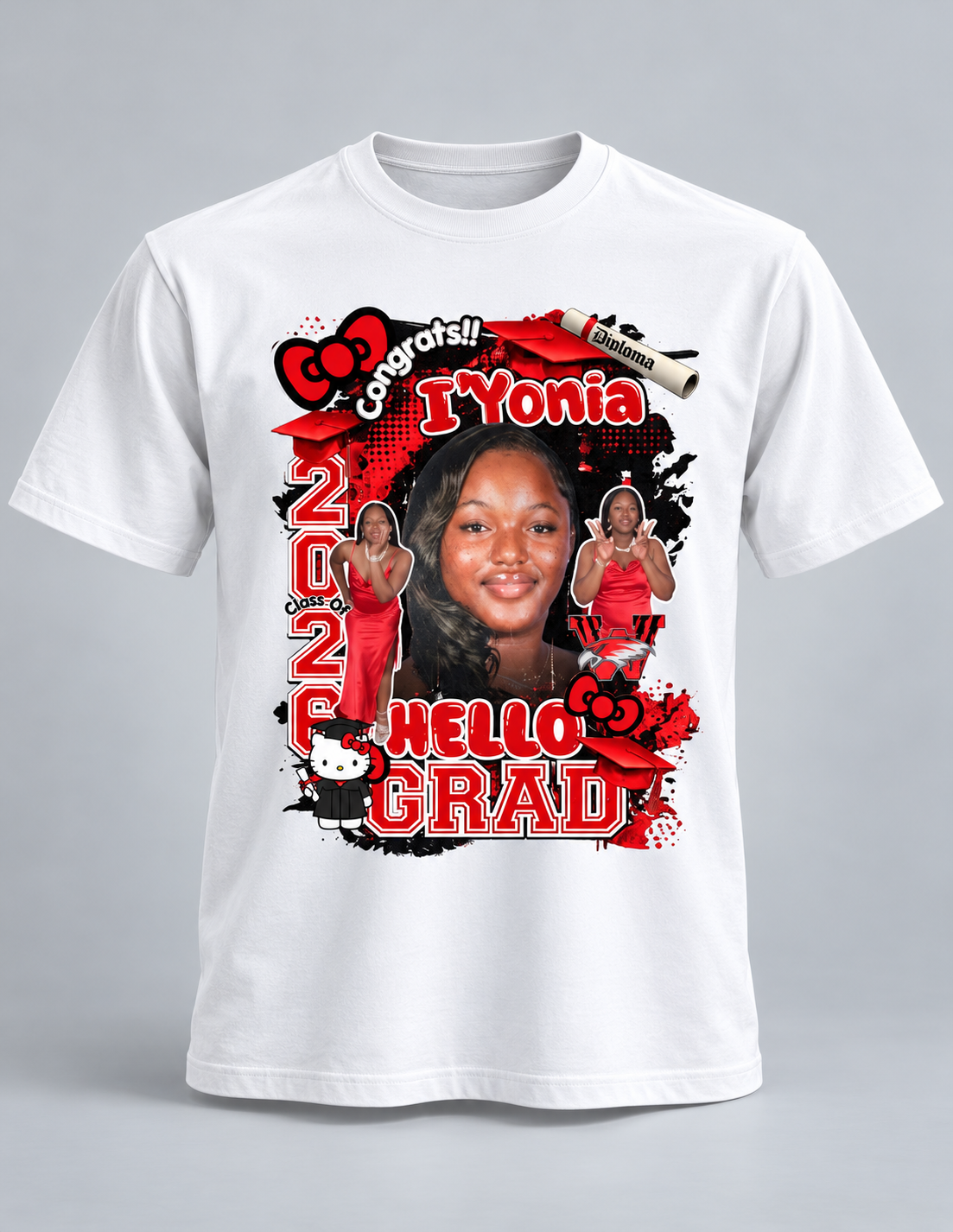 Custom Center Design T-Shirts