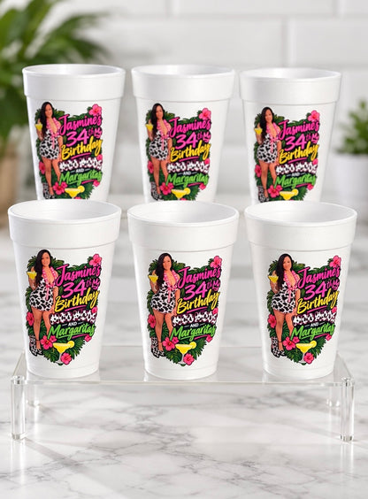 LED Personalized Styrofoam Cups